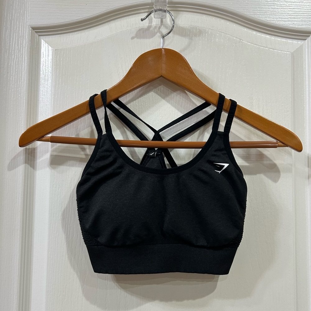 gymshark sports bra black